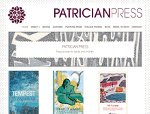 Tablet Screenshot of patricianpress.com